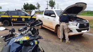 Hilux clonado branco apreendido em altamira pará